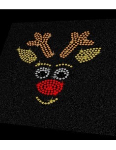 Renna natalizia strass...