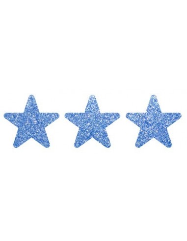 decorazioni termoadesive: stelle glitter 3 cm