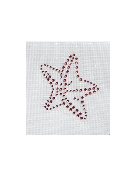 stella marina strass termoadesivi