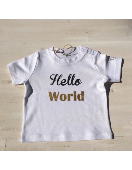 Baby T-shirt: Hello WORLD
