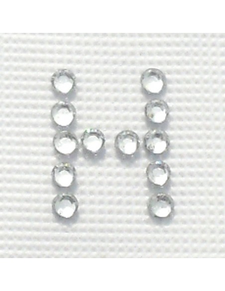 lettera H swarovski