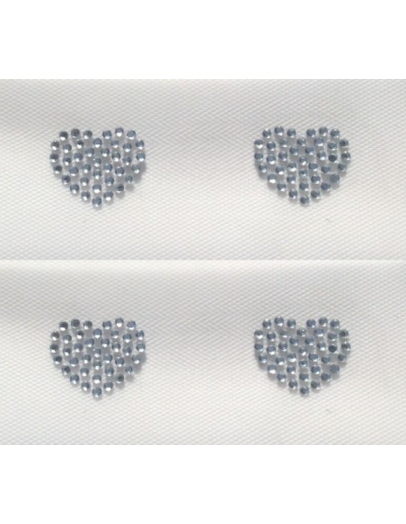 cuore strass colore crystal