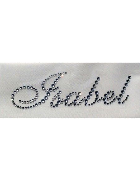 nome Isabel corsivo, strass cristallo EV45