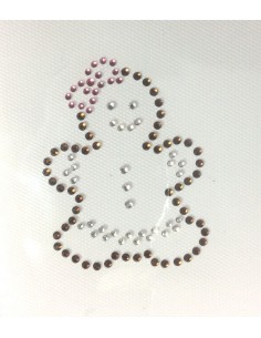 biscotto pan di zenzero decorato femmina strass