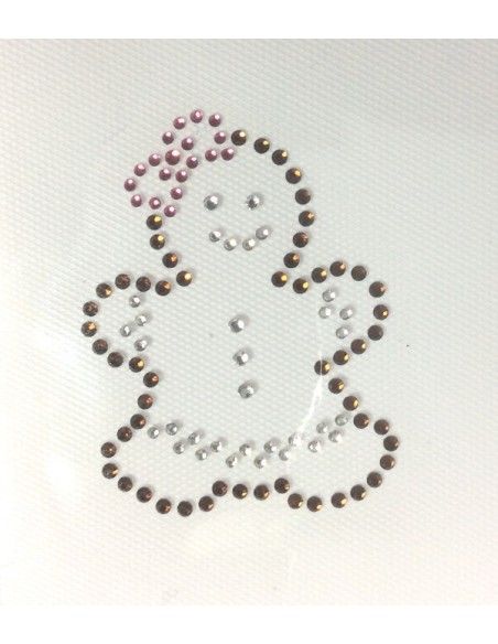 gingerB cookie in hotfix rhinestones
