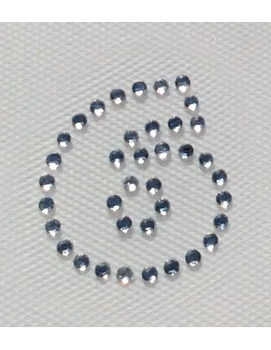 number 0 hotfix rhinestone