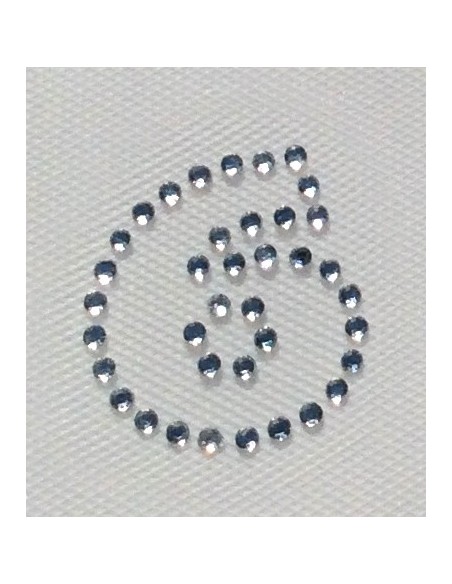 number 6 hotfix rhinestone