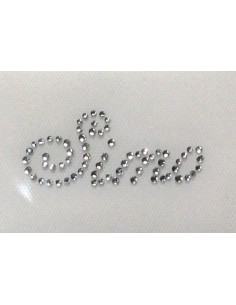 Simo, nome strass termoadesivi corsivo