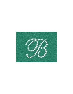 lettera B strass