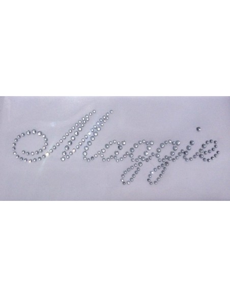 Maggie rhinestone hotfix name 5 cm
