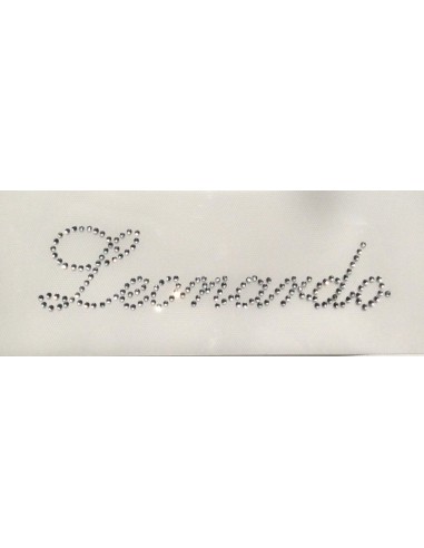 Leonardo iron on rhinestone name