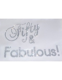 fifty & fabulous termoadesivo strass