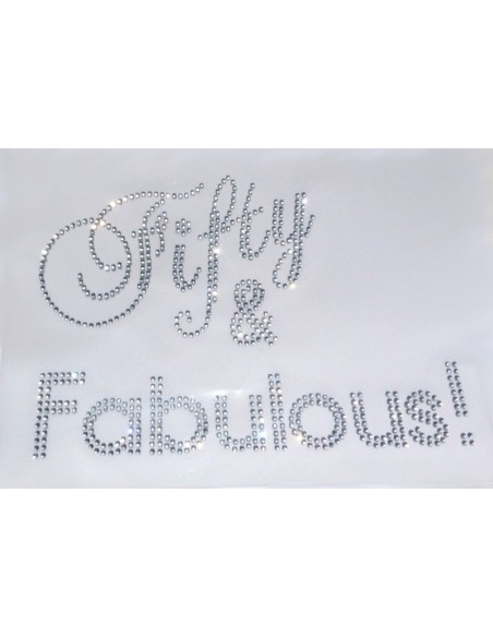 fifty & fabulous hotfix rhinestone
