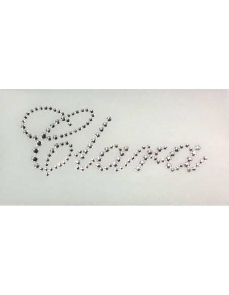 Clara nome strass Swarovski