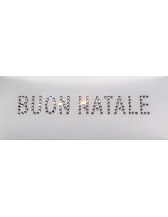 buon natale swarovski termoadesivi