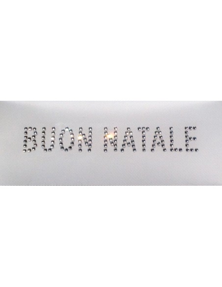 buon natale swarovski termoadesivi