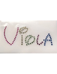 Nome Viola strass multicolor