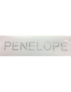 Penelope nome termoadesivo strass