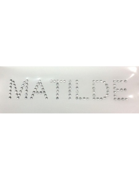 matilde iron on rhinestone