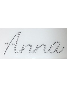 anna nome termoadesivo strass