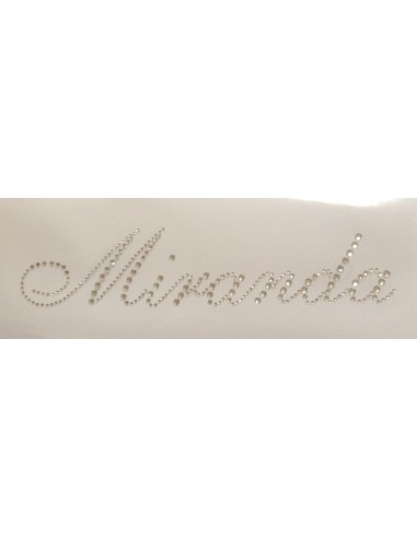 miranda rhinestone name iron on