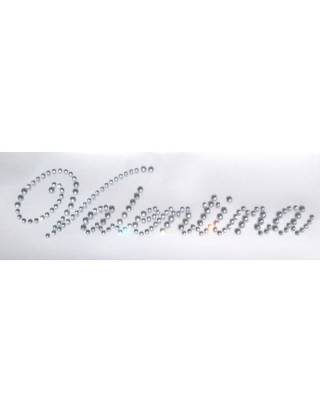 Valentina corsivo strass termoadesivi