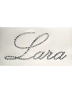 Lara nome termoadesivo strass corsivo