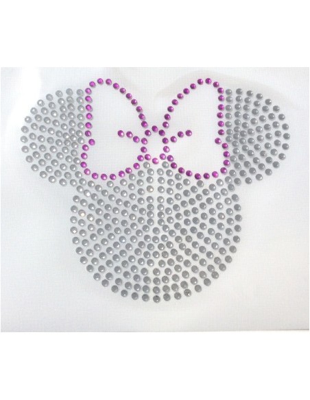 Rhinestone motif, minni silhouette