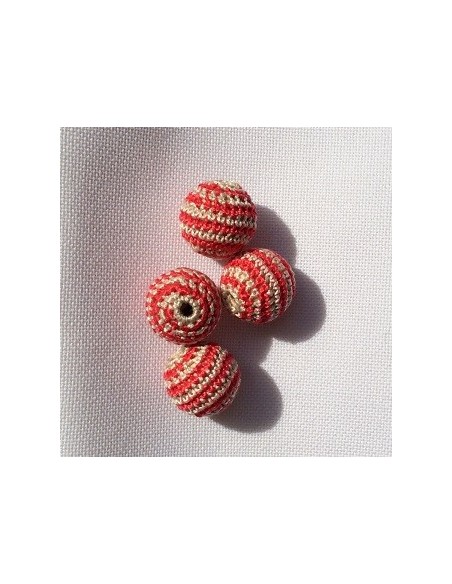 perla uncinetto 20 mm righe bicolore col 00390-00029