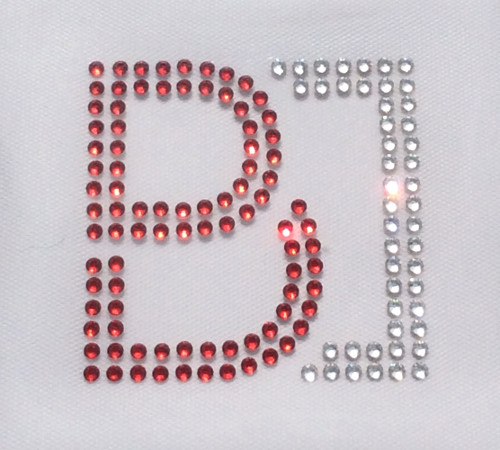 Logo aziendale realizzato con strass Swarovski