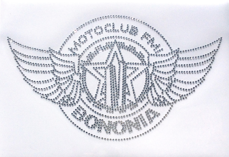 motoclub logo strass